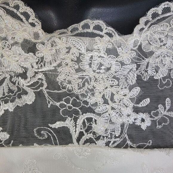 Abaowedding Nwt Floral Lace Knee Length Formal Wedding Dress Gown 16 - Picture 6 of 9